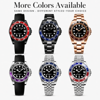 50 PIÈCES Montres pour hommes personnalisées OEM ODM, classiques, bicolores, mouvement Miyota 8215, montre mécanique automatique étanche