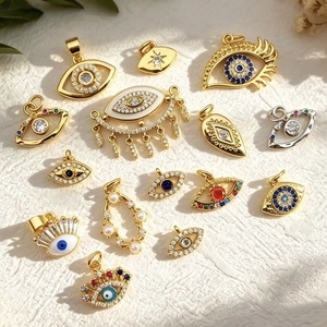 BD-L5766 Dijes de Esmalte de Estilo Divertido con Diseños de Flor, Mariposa, <span class=keywords><strong>Amor</strong></span>, Cámara, Luna, Cereza y Multicolor Brillante para Joyería - Product Image 6