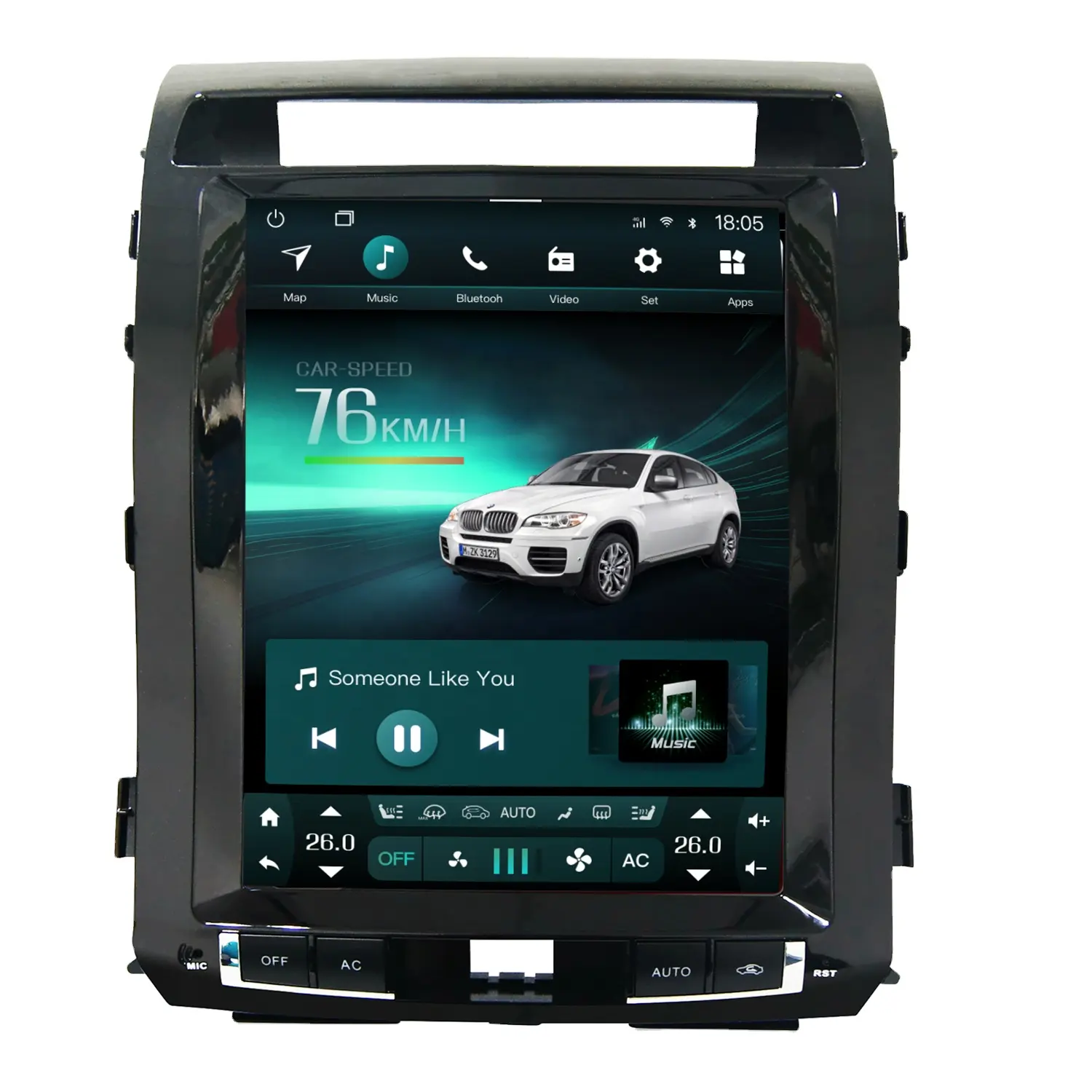 Android9.0 pemutar Video DVD mobil, DSP Octa Core untuk Toyota Land Cruiser 2010 2012 pemasangan dasbor otomatis Android