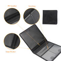 Support manuel de voiture Dossier de véhicule en textile Document Bag PU Driver License Covers Car Registration Insurance Card Holder