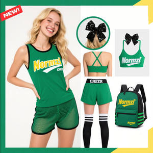 2025 Nieuwe Wedstrijd Cheer Oefenen Draag Gratis Op Maat Gemaakt Uw Eigen Logo Cheerleading Uniformset - Product Image 6