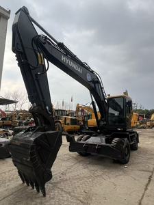 Excavadora de Ruedas Hidráulica HYUNDAI 210w-9s Original, Excavadora de Alta Eficiencia y Ahorro de Combustible, Excavadora Multifuncional de Trabajo Pesado - Product Image 2