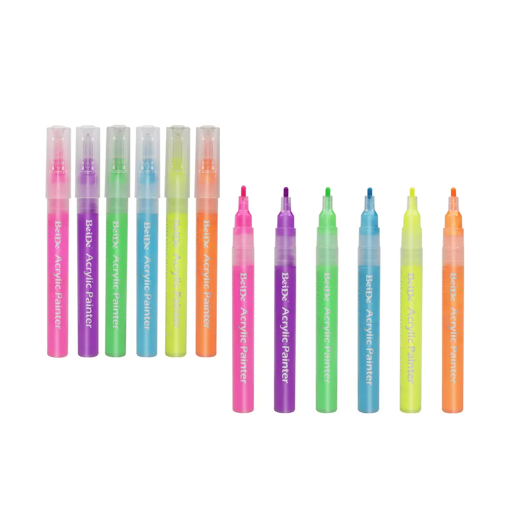 Marcadores de tecido acrílico permanente marcadores set 75 cores canetas de tinta acrílica