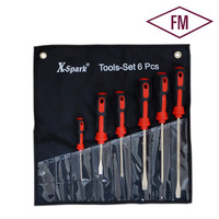 X-spark 6Pcs Set Peralatan Anti Percikan Tembaga Berilium, Perlengkapan Perkakas Tangan Anti Ledakan untuk Industri Minyak, Gas, dan Kimia