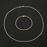 Pulsera de Cadena Trenzada de Latón Chapado en Oro de 14K, Resistente al Agua, Joyería Moderna, Estilo Hiphop, Geométrica, para Hombre y Mujer, Venta al Por Mayor