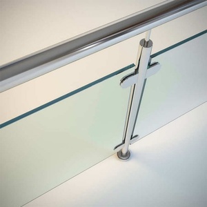 Design moderno in acciaio inox tubo rotondo Post esterno ringhiera di vetro <span class=keywords><strong>ragno</strong></span> per finitura piscina ponte Villa pavimenti balcone scale - Product Image 4