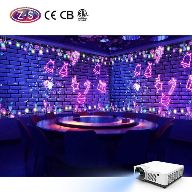 Customizable Interactive 3D Laser Projector for Restaurant Advertising Holographic Projection Wall Wedding Decoration