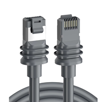 Kabel Ekstensi Data Starlink Dual Shielded GEN3 Industrial RJ45 Patch Cord Komunikasi Kecepatan Tinggi Otomatisasi 10M Untuk Penggunaan Komputer