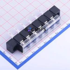 KF58HM-10.0-6P Barrier Terminal Block Through hole Component (THT),P=10mm Connector With Cover Plate 10mm 1x6P Straight Pin - Product Image 1