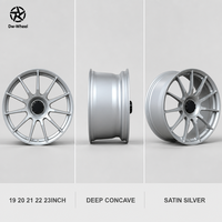 Jantes en aluminium satiné argenté à 11 rayons, compatibles avec Audi Q7 SUV, 19, 20, 21, 22, 23 pouces, jantes concaves profondes, OEM ODM, fabrication directe, approvisionnement en gros