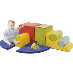 Aire de jeux intérieure pour enfants, blocs en <span class=keywords><strong>mousse</strong></span> pour bébés, 10 pièces, équipement de jeu souple pour ramper et grimper - Product Image 4