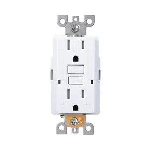 Free Samples 15A And 20A Wall Socket Switch LED Night Light Self Test GFCI Tamper Weather Resistant Wall Receptacle
