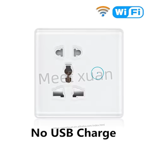 Enchufe de Pared Inteligente con Control por Voz <span class=keywords><strong>Alexa</strong></span> y Google, Enchufe Eléctrico Universal con Control WIFI Tuya, Interruptor Inteligente para EE. UU., UE y Reino Unido - Product Image 3