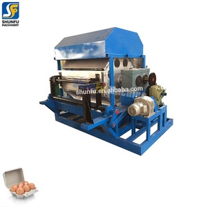 Machine de fabrication de plateaux à œufs automatique haute vitesse pour petites entreprises, avec pompe à roulement de moteur PLC, certifiée CE, <span class=keywords><strong>production</strong></span> d'occasion - Product Image 2