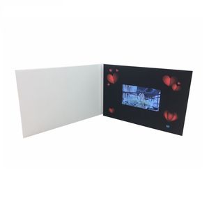 Carte vidéo numérique LCD de haute qualité 4.3 pouces A5 Style simple blanc avec fonction de lecture automatique pour les promotions et les collections de fêtes - Product Image 2