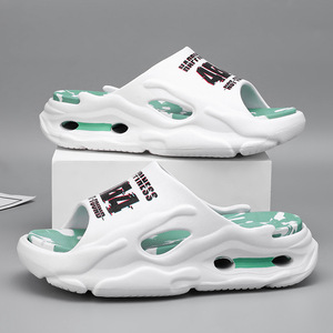 รองเท้าแตะแบบสวมสำหรับผู้ชายและผู้หญิง รุ่น Evergreen คุณภาพสูง สำหรับฤดูร้อน กันน้ำ น้ำหนักเบา ระบายอากาศได้ดี นวดเท้า พื้นหนา ใช้แล้วทิ้ง - Product Image 1