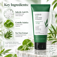 Nettoyant pour le visage en vrac 15% Centella Asiatica nettoyant pour le visage AHA BHA PHA crème hydratante de traitement de l'acné