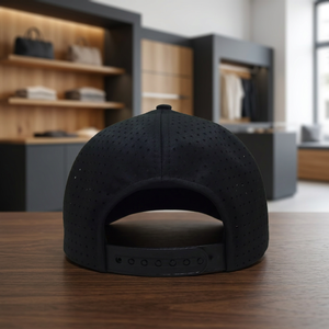 Custom 3D Puff Embroidery Logo Laser Cut Holes Snapback <b>Cap</b> Adjustable Breathable <b>Waterproof</b> Unisex Sports Casual Golfing <b>Cap</b> - Product Image 6