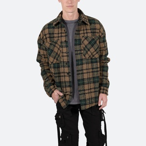 Chemise en flanelle à carreaux pour hommes, 100% coton, manches longues, sur mesure, vente en gros, fabriquée en usine - Product Image 5