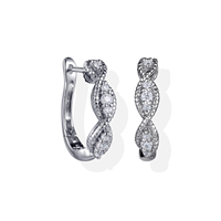 Pendientes de aro ovalados de oro de 18K con diamantes de laboratorio engastados en pavé, pequeños, tipo huggie, con clip, para uso diario, joyería de lujo.