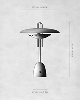 XZ moderne nordique décor à la maison chambre Tables de chevet bureau d'étude sombre déconstructiviste rond en laiton verre lampe de Table