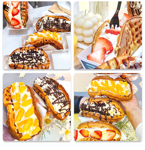 Thương mại Vòng <span class=keywords><strong>Waffle</strong></span> Máy <span class=keywords><strong>Mini</strong></span> Rotary wafleras Belgian Bánh quế Máy làm - Product Image 6