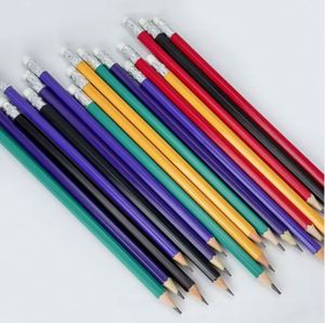 Lápiz de Madera Hexagonal HB de 7.5 Pulgadas con Borrador y Punta Negra para Uso Escolar Promocional - Product Image 3