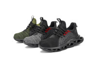 Calzado de Seguridad para Trabajadores de la Moda, Zapatillas Deportivas Transpirables para Hombre, Zapatos de Seguridad con Superficie de Malla Ligera para Hombre