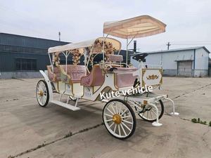 Charrette de princesse électrique pour visites touristiques, chariot de conte de fées Cendrillon pour mariages en plein air, festivals et défilés - Product Image 4