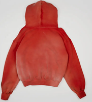Hoodie Oversize Custom French Terry Berkualitas Tinggi dengan Efek Sun Washed, Hoodie Nyaman, Hoodie Crop Pria