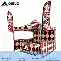 Carpa de Exhibición Portátil de Diseño Personalizado, 3x3 Metros, Estructura de Aluminio, Capa Única, Oxford 420D, Plegable, para Exposiciones en Viajes
