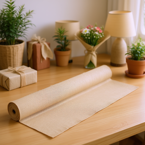 Rollo de tela de arpillera de 40 pulgadas x 30 pies, material para decoración del hogar y manualidades, ecológico, tejido liso de peso medio - Product Image 2