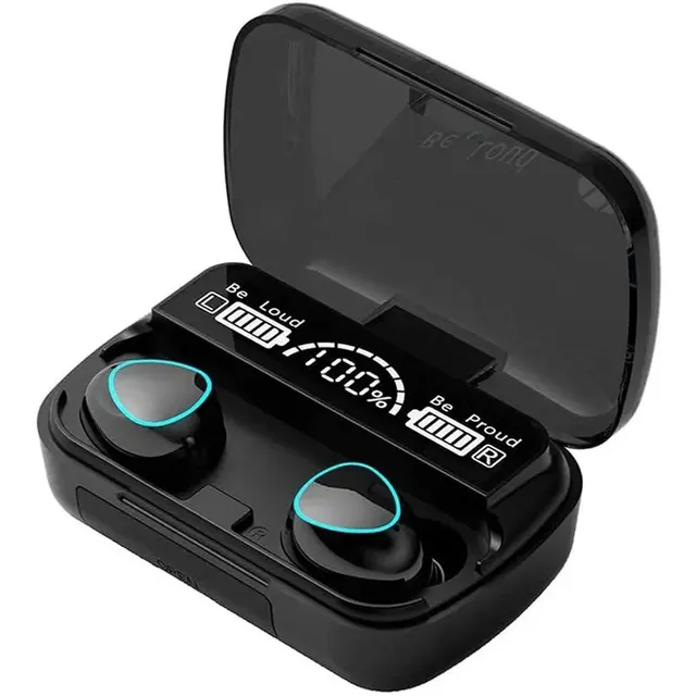 M10 Tws Earbuds BT V5.0 Touch Control Earphones With Power Bank Wireless Headphone Led Display Headset With Mic