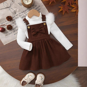 Abiti per Ragazze Adolescenti con Motivi Floreali all'Ingrosso, Vestiti da Principessa per Bambine, Set di <span class=keywords><strong>Abbigliamento</strong></span> dalla Cina - Product Image 2