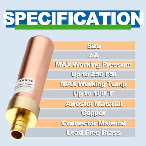 Vannes à sertir PEX en cuivre droit de 1/2 pouces pour application de plomberie d'<span class=keywords><strong>eau</strong></span> <span class=keywords><strong>potable</strong></span> - Product Image 6