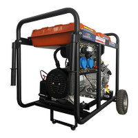 Generator Inverter Diesel Super Silent 5kW GDD6500ES-A 5000W dengan Starter Elektrik, Cadangan Daya Rumah untuk RV