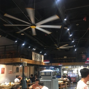 2.4m (8FT) ブラシレスHVLS天井ファン外ロタDC/AC電流付きホームウェアハウス商業およびレストラン用 - Product Image 1
