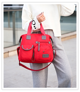 <span class=keywords><strong>Sac</strong></span> à bandoulière uni - <span class=keywords><strong>Sac</strong></span> d'école tendance de <span class=keywords><strong>style</strong></span> coréen - <span class=keywords><strong>Sac</strong></span> à <span class=keywords><strong>main</strong></span> en toile décontracté pour <span class=keywords><strong>femme</strong></span> de grande capacité - Product Image 2