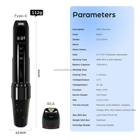Kits de machine à tatouer rotative sans fil en acier inoxydable OEM ODM pour maquillage permanent des sourcils/des yeux/des lèvres, universels