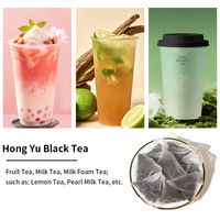 Thé noir commercial Hong Yu en sachets 180g |   Boîte en vrac de 30 sachets de thé pyramidaux de 6g, niveau 1, pour la restauration et l'hôtellerie