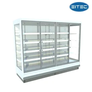 Commercial Restaurant Freezer Vitrine Drink Refrigerators Upright Glass Door Beverage Display Refrigerator