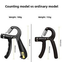 Fortalecedor de Agarre Manual Ajustable de Material PP, Bola de Ejercicio para Dedos, Hombro, Brazo y Muñeca, Rehabilitación con Resorte