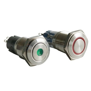 Interruptor de botón iluminado con luz LED para caravana, coche marino genuino, anillo de barco marino - Product Image 3
