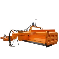 WISDOM BEIDOU Lame de nivellement hydraulique de 4 mètres avec décompacteur satellite pour tracteur agricole, pour un nivellement de terrain à efficacité accrue
