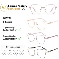 Personnalisation, design haut de gamme et tendance, lunettes optiques en métal, montures de lunettes durables, confortables pour un usage quotidien, OEM/ODM