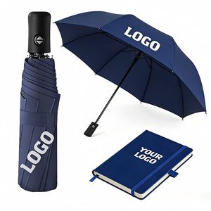 Paraguas Plegable Triple Automático para Lluvia y Sol, Personalizado con Logotipo, Regalos Promocionales Empresariales, Protección UV - Product Image 1