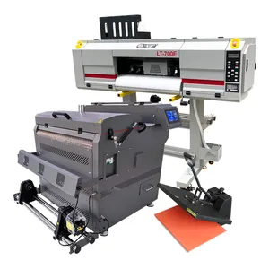 Letop Brand Mini 60CM Print Width Plotter With Power Shaking Machine Roll To Roll Double Head DTF Printer I3200 2 Head
