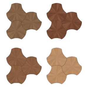 Suelo de Parqué de Roble con Patrón de Loto Moderno de 15 mm de Grosor, Acabado Natural, Base Multicapa para Cocina, Dormitorio, <span class=keywords><strong>Parque</strong></span> y Uso Doméstico - Product Image 6