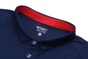 Высококачественная брендовая рубашка-поло с индивидуальным дизайном Мужская быстросохнущая мужская рубашка-поло для гольфа из полиэстера с короткими рукавами