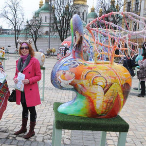 Venta caliente grandes esculturas al aire libre de fibra de vidrio de los animales conejo estatuas - Product Image 3